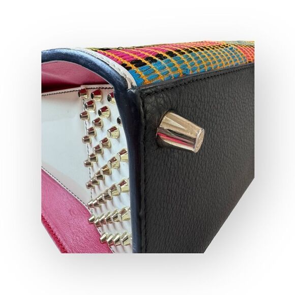 Christian Louboutin Paloma Africube Leather Textile Tote - Picture 6 of 16